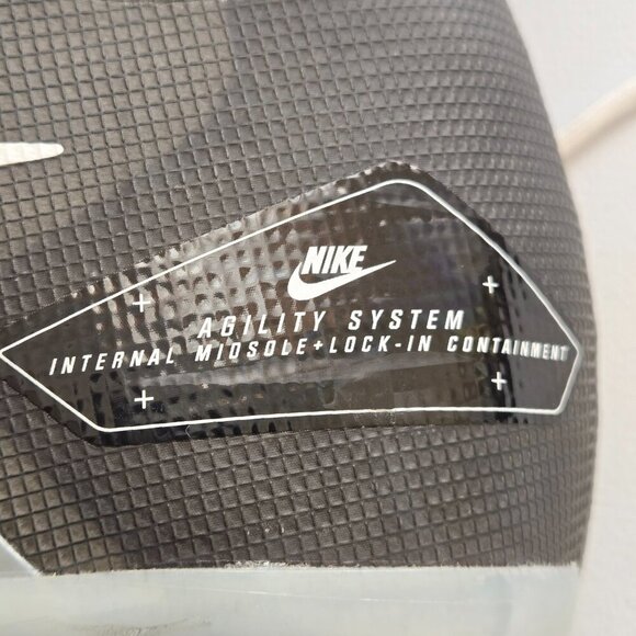 Nike Black Alpha Menace Elite 3 FlyKnit Football Cleats Wide DH1350-001 Sz 14W - Picture 8 of 9